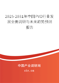 2025-2031年中國PVD行業發展全面調研與未來趨勢預測報告