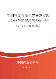 中國氣體介質電容器發展現狀分析與前景趨勢預測報告（2024-2030年）