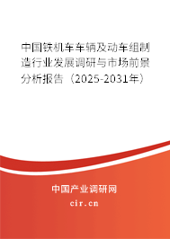 中國鐵機車車輛及動車組制造行業發展調研與市場前景分析報告（2024-2030年）