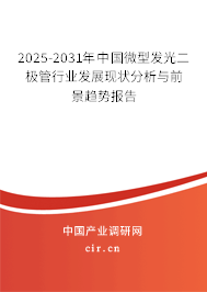 2025-2031年中國微型發光二極管行業發展現狀分析與前景趨勢報告