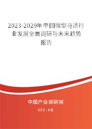 2023-2029年中國微型馬達行業發展全面調研與未來趨勢報告