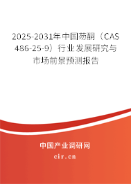 2025-2031年中國芴酮（CAS 486-25-9）行業發展研究與市場前景預測報告