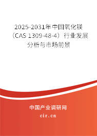 2025-2031年中國氧化鎂（CAS 1309-48-4）行業發展分析與市場前景
