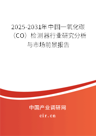 2025-2031年中國(guó)一氧化碳（CO）檢測(cè)器行業(yè)研究分析與市場(chǎng)前景報(bào)告