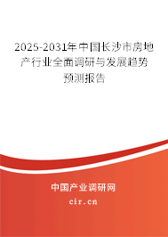 2025-2031年中國長沙市房地產行業全面調研與發展趨勢預測報告