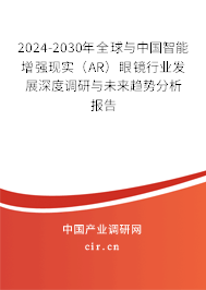 2024-2030年全球與中國智能增強現實（AR）眼鏡行業發展深度調研與未來趨勢分析報告