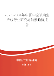 2025-2031年中國中空玻璃生產線行業研究與前景趨勢報告