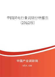 中國風電行業調研分析報告（2012版）