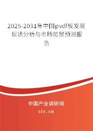 2025-2031年中國pvdf板發展現狀分析與市場前景預測報告