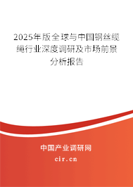 2025年版全球與中國鋼絲纜繩行業深度調研及市場前景分析報告