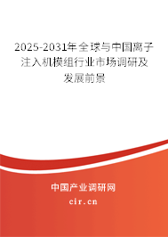 2025-2031年全球與中國離子注入機模組行業市場調研及發展前景