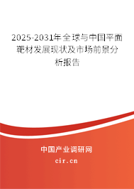 2025-2031年全球與中國平面靶材發展現狀及市場前景分析報告 2025-2031年全球與中國平面靶材發展現狀及市場前景分析報告