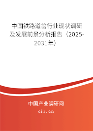 中國鐵路道岔行業(yè)現(xiàn)狀調(diào)研及發(fā)展前景分析報(bào)告（2025-2031年）