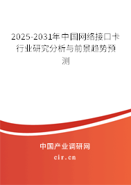 2025-2031年中國網(wǎng)絡(luò)接口卡行業(yè)研究分析與前景趨勢預(yù)測