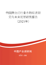 中國舞臺燈行業市場現狀研究與未來前景趨勢報告（2025年）