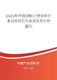 2025年中國通信計費軟件行業調查研究與發展前景分析報告