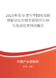 2025年版全球與中國電纜故障探測儀市場專題研究分析與發展前景預測報告