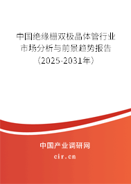 中國絕緣柵雙極晶體管行業(yè)市場分析與前景趨勢報告（2025-2031年）