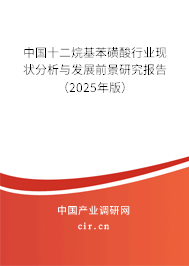 中國十二烷基苯磺酸行業現狀分析與發展前景研究報告（2025年版）