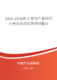 2025-2031年小家電產業研究分析及投資前景預測報告