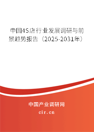 中國4S店行業發展調研與前景趨勢報告（2025-2031年）