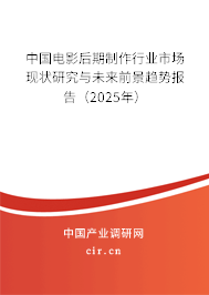 中國電影后期制作行業(yè)市場現(xiàn)狀研究與未來前景趨勢報(bào)告（2025年）