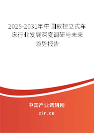 2025-2031年中國數控立式車床行業發展深度調研與未來趨勢報告