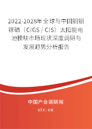 2022-2028年全球與中國銅銦鎵硒（CIGS / CIS）太陽能電池模塊市場現狀深度調研與發展趨勢分析報告