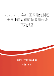 2025-2031年中國網(wǎng)絡(luò)定制巴士行業(yè)深度調(diào)研與發(fā)展趨勢預測報告