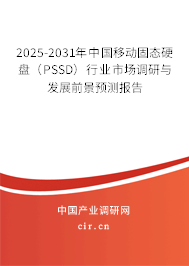 2025-2031年中國移動固態硬盤（PSSD）行業市場調研與發展前景預測報告