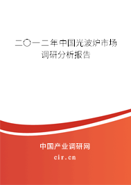 二〇一二年中國光波爐市場調研分析報告