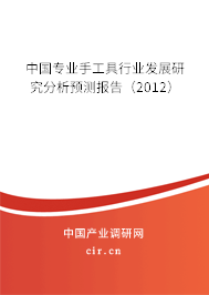 中國專業手工具行業發展研究分析預測報告（2012）