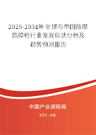 2025-2031年全球與中國按摩筋膜槍行業發展現狀分析及趨勢預測報告