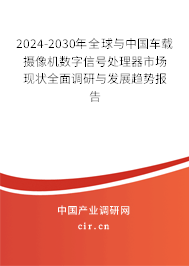 2024-2030年全球與中國車載攝像機數字信號處理器市場現狀全面調研與發展趨勢報告