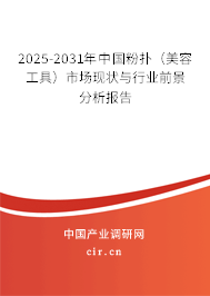 2025-2031年中國粉撲（美容工具）市場現狀與行業前景分析報告