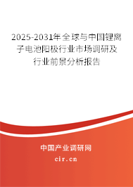 2025-2031年全球與中國鋰離子電池陽極行業市場調研及行業前景分析報告