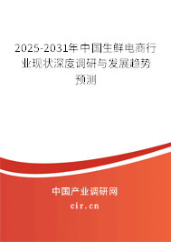 2025-2031年中國生鮮電商行業現狀深度調研與發展趨勢預測