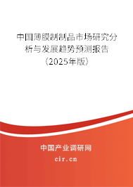 中國薄膜制制品市場研究分析與發(fā)展趨勢預(yù)測報(bào)告（2025年版）