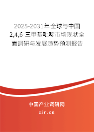 2025-2031年全球與中國2,4,6-三甲基吡啶市場現狀全面調研與發展趨勢預測報告