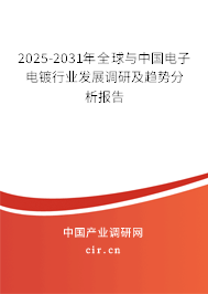 2025-2031年全球與中國電子電鍍行業發展調研及趨勢分析報告 2025-2031年全球與中國電子電鍍行業發展調研及趨勢分析報告