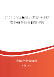 2025-2031年湖北石灰行業研究分析與前景趨勢報告