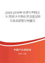 2024-2030年全球與中國IC卡/智能卡市場現狀深度調研與發展趨勢分析報告