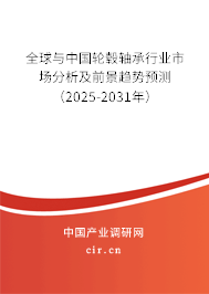 全球與中國輪轂軸承行業市場分析及前景趨勢預測（2025-2031年）