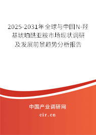 2025-2031年全球與中國N-羥基琥珀酰亞胺市場現(xiàn)狀調研及發(fā)展前景趨勢分析報告