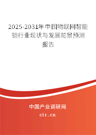 2025-2031年中國物聯(lián)網(wǎng)智能鎖行業(yè)現(xiàn)狀與發(fā)展前景預測報告