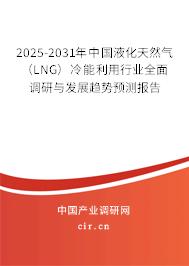 2025-2031年中國液化天然氣（LNG）冷能利用行業全面調研與發展趨勢預測報告