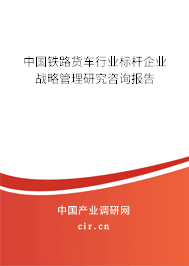 中國(guó)鐵路貨車(chē)行業(yè)標(biāo)桿企業(yè)戰(zhàn)略管理研究咨詢報(bào)告