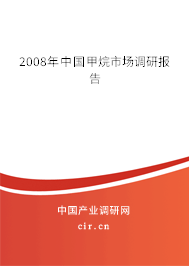 2008年中國甲烷市場調研報告
