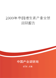 2009年中國維生素產業全景調研報告