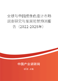全球與中國成像色度計市場調查研究與發展前景預測報告（2022-2028年）